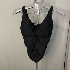 Venus black Tankini swim‎ top size 10
